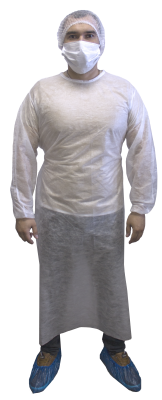 Халат стерильный хирургический ХЛ.01 на завязках, 25г/м2, 140 см, белый, шт