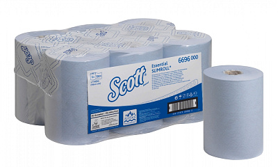 Бумажные полотенца в рулонах SCOTT® ESSENTIAL SLIMROLL (6696)