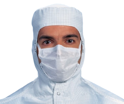 Нестерильная гофрированная маска на резинках KIMTECH PURE* M3 для чистых помещений (23 см)